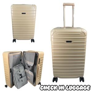 ( SW-64) Solgaard Check In Luggage In Champagne Beige